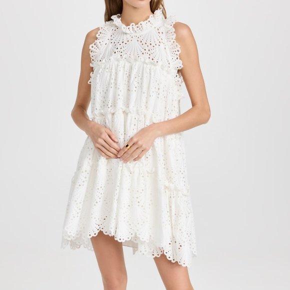 NWOT Charina Sarte Flutter Mini Dress - Picture 1 of 3